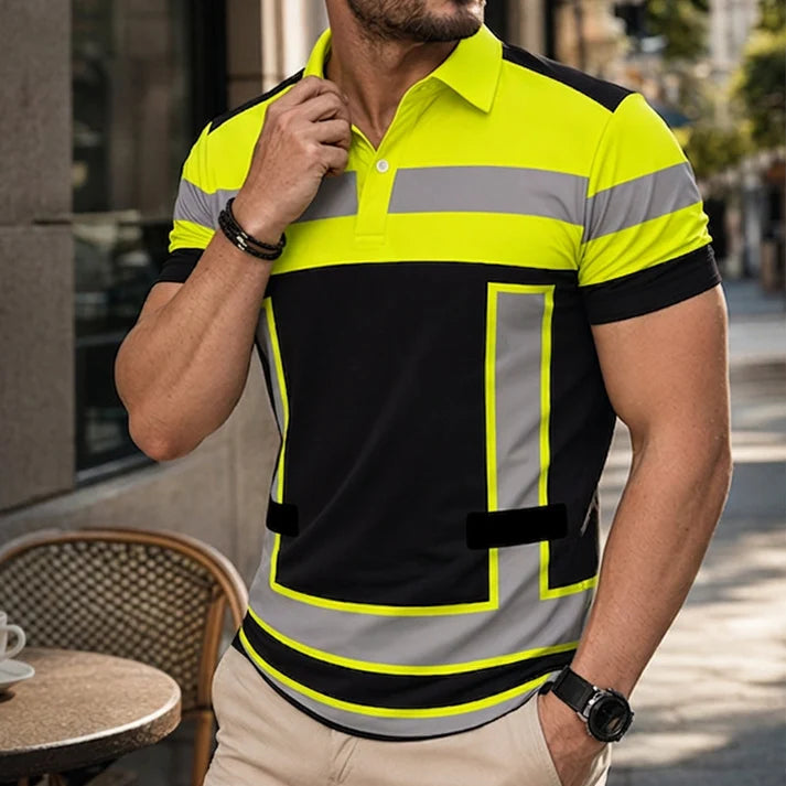 📢📢50% OFF !! ⏰Men's High Visibility Reflective Short Sleeve Shirt