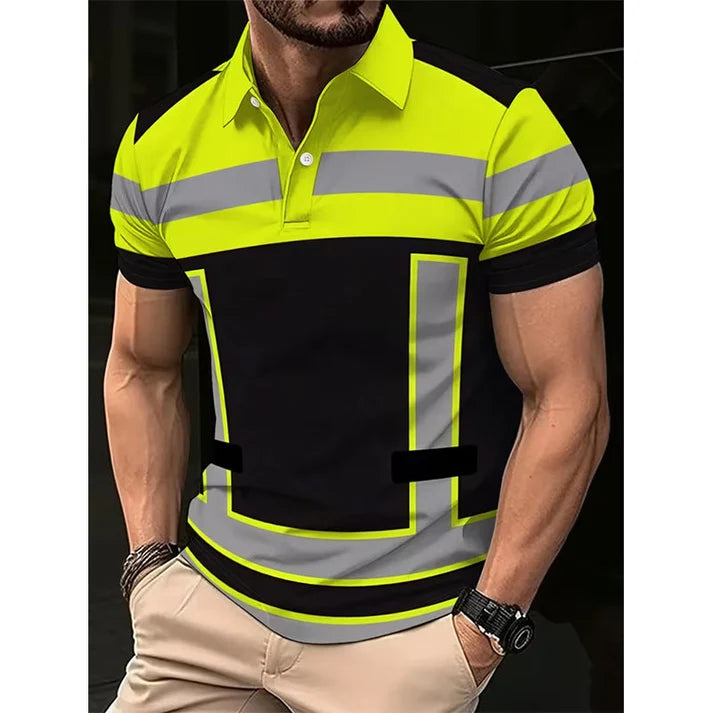 📢📢50% OFF !! ⏰Men's High Visibility Reflective Short Sleeve Shirt